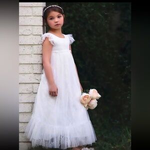 Clara white gown for girls size 10 & 14.
